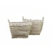 Seagrass Baskets with Fringes - Set/2 - Large 
